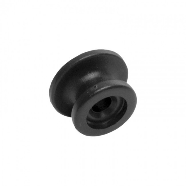Rundknopf, Kunststoff, schwarz, Seil-Ø 6+8 mm